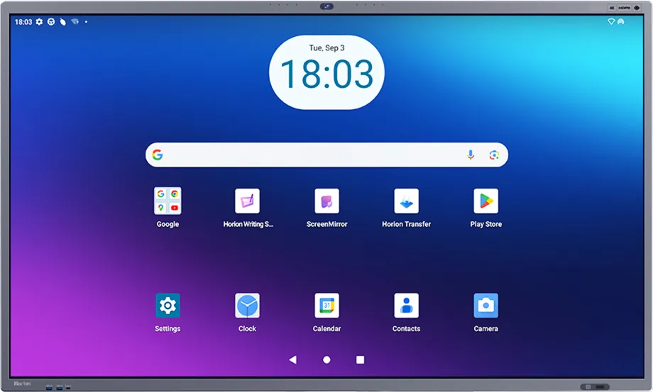 Horion M6A Pro V2 Android 14 bosh ekrani — Google Play va ilovalar